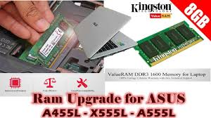 asus x455l ram upgrade